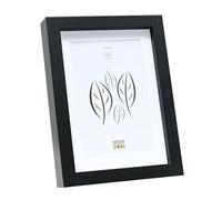 Cadre Photo Deknudt S40a-p1 (mdf) Avec Passe-partout Blanc 13x18 (passepartout Fenêtre 10x15) Noir