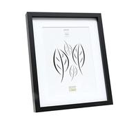Deknudt Frames S40AK2 P1 Cadre Photo Basic avec Passe Partout Moulure Haute en Bois/MDF Noir 24 x 30 cm