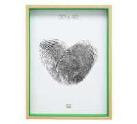 Deknudt Frames S40BH8 Cadre Photo Naturel avec Filet Vert 30 x 40 cm
