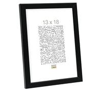 Deknudt Frames S41JL2-13.0X18.0 Cadre Photo Bois Fin Noir 13 x 18 cm