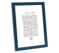 Deknudt Cadre photo S41JL6 étroit bois bleu 13 x 18 cm