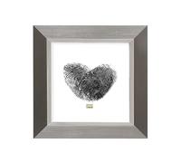 Deknudt Frames S41ND1-13.0X13.0 Cadre Photo avec Filet Résine Argent 21,3 x 21,3 x 2 cm