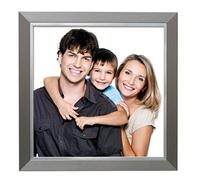 Deknudt Frames S41ND1-14.0X18.0 Cadre Photo avec Filet Résine Argent 26,6 x 22,6 x 2 cm