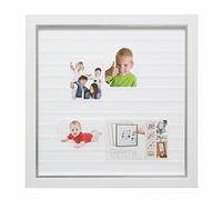 Deknudt Frames S41NK1 G Gallerina Cadre Multi Photos Blanc avec Filet Argenté 40 x 70 cm