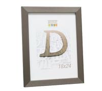 Deknudt Frames S41VD1 Cadre Photo Étroit Résine Argenté 15 x 15 cm