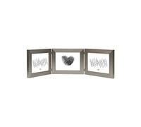 Deknudt Frames S41VD1 H3H Cadre Photo Triptyque Horizontal Résine Argenté 13 x 18 cm
