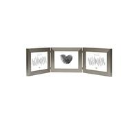 Deknudt Frames S41VD1 H3H Cadre Photo Triptyque Horizontal Résine Argenté 10 x 15 cm