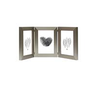 Deknudt Frames S41VD1 H3V Cadre Photo Triptyque Vertical Résine Argenté 13 x 18 cm