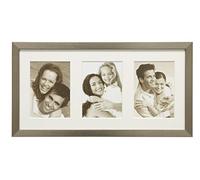 Deknudt Frames S41VD1P3V Cadre Photo pour 3 Photos Bois Argenté 15 x 20 cm
