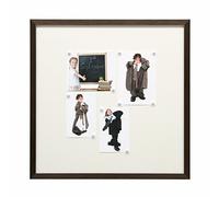 Deknudt Frames S41VK3-M Panneau Aimanté Résine Brun avec 10 Aimants Blanc 50 x 50 cm