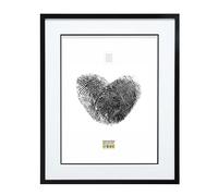 Deknudt Frames S43AK2P1 Cadre Photo avec Passé-Partout Bois Noir 20 x 30 cm