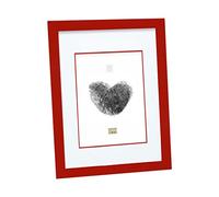 Deknudt Frames S43AK4P1 Cadre Photo avec Passé-Partout Bois Rouge 15 x 20 cm