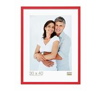 Deknudt Frames S43AL4 Cadre Photo Bois Rouge/Blanc 15 x 20 cm