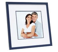 Deknudt Frames S43AM6P1 Cadre Photo avec Passé Partout Bois Bleu 13 x 18 cm