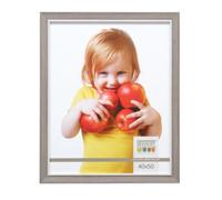 Deknudt Frames S43JF3-20.0X20.0 Cadre Photo Résine Beige avec Filet Blanc 26,4 x 26,4 x 1,5 cm