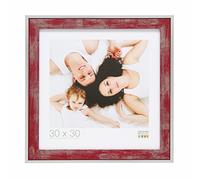 Deknudt Frames S43RE4 Cadre Photo avec Filet Bois Rouge/Argenté 40 x 50 cm