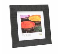 Deknudt Frames S43XF2 Cadre Photo Bois Brut Noir 15 x 15 cm