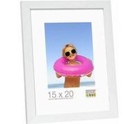 Deknudt Frames Cadre photo S44CF1 Basic Bois/MDF Blanc 15 x 20 cm