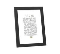 Deknudt Frames Cadre photo S44CF2 Basic Bois/MDF Noir fin 13 x 18 cm
