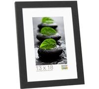 Deknudt Frames Cadre photo S44CF2 Basic Bois/MDF Noir fin 13 x 18 cm