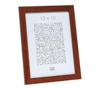 Deknudt Frames S44CH3 Basic Cadre Photo Bois/MDF Brun Clair Fin 13 x 18 cm