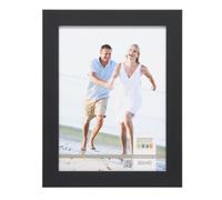 Deknudt Frames S45BK2 Cadre Photo Bois Noir avec Filet Naturel Subtile 28 x 35 cm