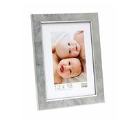 Deknudt Frames S45DD1 Cadre Photo avec Filet Bois Argenté 20 x 28 cm
