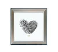 Deknudt Frames S45FD2 Cadre Photo avec Filet Résine Argenté/Noir 30 x 30 cm