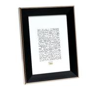 Deknudt Frames S45FE2 Cadre Photo avec Filet Résine Noir/Argenté 15 x 20 cm