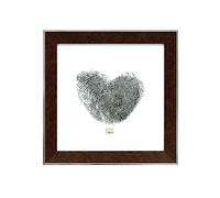 Deknudt Frames S45FE3 Cadre Photo avec Filet Résine Brun/Argenté 15 x 15 cm