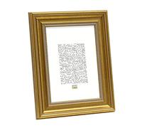 Deknudt Frames S45HA1 Cadre Photo avec Filet Résine Doré/Perlé 10 x 15 cm