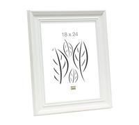 Deknudt Frames S45HF1 Cadre Photo avec Filet Perlé Bois Blanc 18 x 24 cm