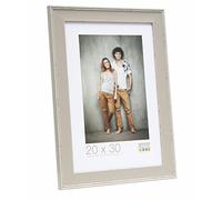 Deknudt Frames S45LF7 Cadre Photo avec Filet Look Peint Résine Gris 50 x 70 cm