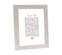 Deknudt Frames S45RH1 Cadre Photo Moulure Bloc Bois Blanc 13 x 18 cm