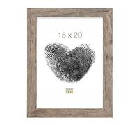 Deknudt Frames S45RH7 Cadre Photo Moulure Bloc Bois Gris/Beige 15 x 20 cm