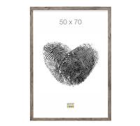 Deknudt Frames S45RH7 Cadre Photo Moulure Bloc Bois Gris/Beige 50 x 70 cm