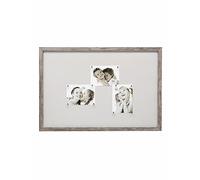Deknudt Frames - S45RH7M - Cadre Photo Panneau - Magnétique - 10 Aimants - Gris/Beige - 40 x 60 cm
