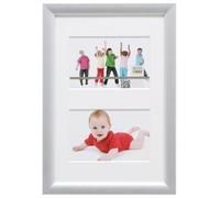 Deknudt Frames S54SD1-P2-10.0X15.0 Cadre pour 2 Photos Bois Argenté 34,6 x 24,6 x 1,5 cm