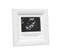 Deknudt Frames S54SEF-10.0X10.0 Cadre Photo pour Echo S54SF1 + Case Texte Français Bois Peint Blanc 14,4 x 14,4 x 1,5 cm