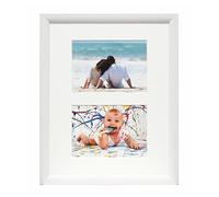 Deknudt Frames S54SF1 P2 Cadre pour 2 Photos Bois Peint Blanc 20 x 30 cm
