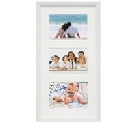Deknudt Frames S54SF1-P3-13.0X18.0 Cadre pour 2 Photos Bois Peint Blanc 13 x 18 cm