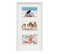 Deknudt Frames S54SF1 P3 Cadre pour 2 Photos Bois Peint Blanc 15 x 20 cm