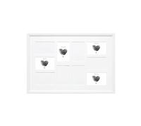 Deknudt Frames S54ST1 Cadre pour 10 Photos S54SF1 Pêle Mêle Bois Peint Blanc 40 x 60 cm