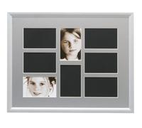 Deknudt Frames S54SZ1 Cadre pour 8 Photos S54SD1 Pêle-Mêle Bois Argenté 40 x 50 cm