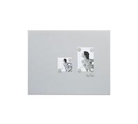 Deknudt Frames S58MN3 Panneau à 8 Aimants Rond Argenté Mat 40 x 50 cm