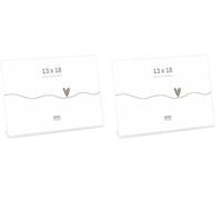 Deknudt Frames S58RL1H Cadre Photo sur Pied Horizontal Résine Transparent 13 x 18 cm (Lot de 2)