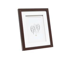 Deknudt Frames S65KQ1 Cadre Photo Double Passe-Partout Bois Brun 10 x15 cm