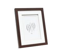 Deknudt Frames S65KQ1 Cadre Photo Double Passe-Partout Bois Brun 10 x15 cm | avec double passe-partout - 1 vue - taille de l'image : 10x15cm - en bois MDF - à accrocher ou à poser