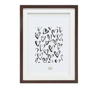 Deknudt Frames S65KQ1 Cadre Photo Double Passe-Partout Bois Brun 20 x 30 cm | avec double passe-partout - 1 vue - taille de l'image : 20x30cm - en bois MDF - à accrocher ou à poser
