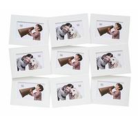 Deknudt Frames S66SB1-P9 Cadre Multi-Photos pour 9 Photos Penché Blanc 10 x 15 cm